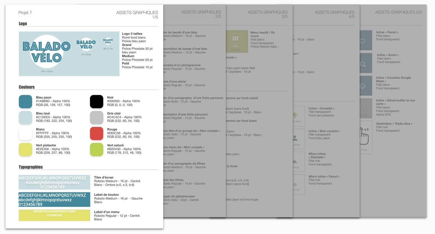 image Style guide of the project