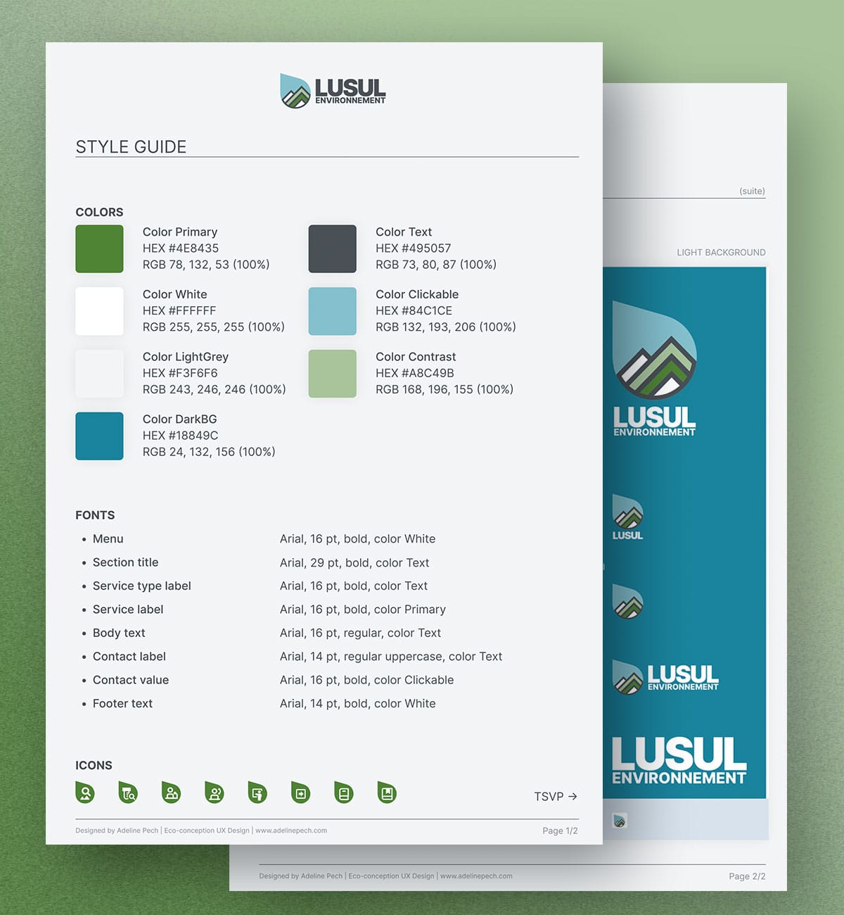 image Style guide Lusul Environnement
